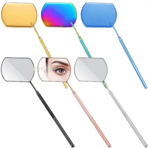Eyelash Mirror With Long Handle